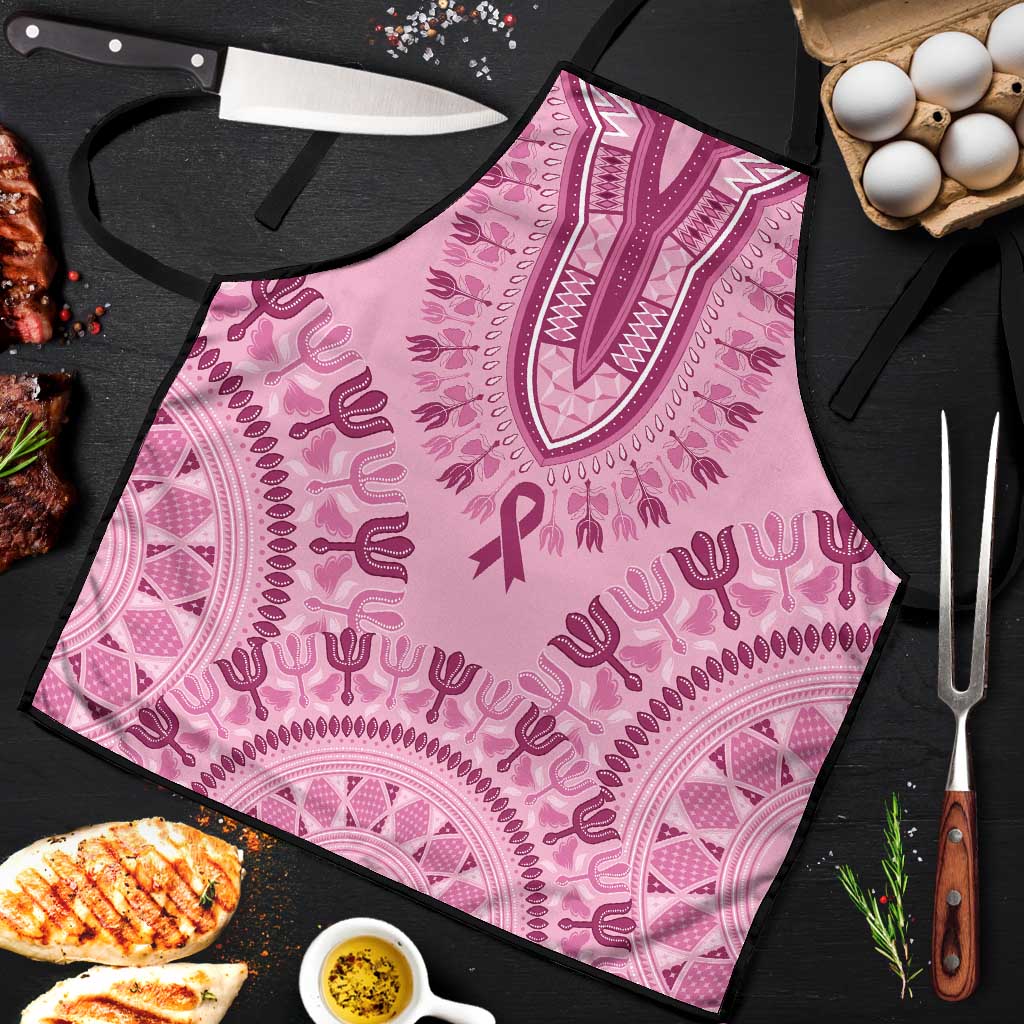 Dashiki Glamorous Pink Apron Breast Cancer Awareness - Wonder Print Shop