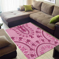 Dashiki Glamorous Pink Area Rug Breast Cancer Awareness - Wonder Print Shop