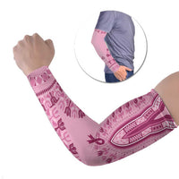 Dashiki Glamorous Pink Arm Sleeves Breast Cancer Awareness - Wonder Print Shop