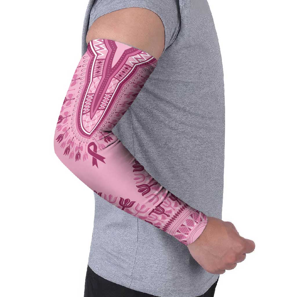 Dashiki Glamorous Pink Arm Sleeves Breast Cancer Awareness - Wonder Print Shop