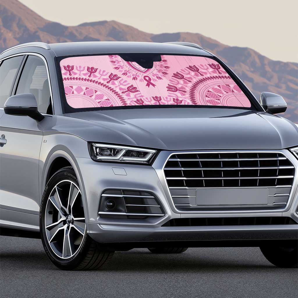 Dashiki Glamorous Pink Auto Sun Shade Breast Cancer Awareness - Wonder Print Shop