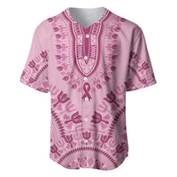 Dashiki Glamorous Pink Baseball Jersey Breast Cancer Awareness - Wonder Print Shop