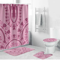 Dashiki Glamorous Pink Bathroom Set Breast Cancer Awareness - Wonder Print Shop