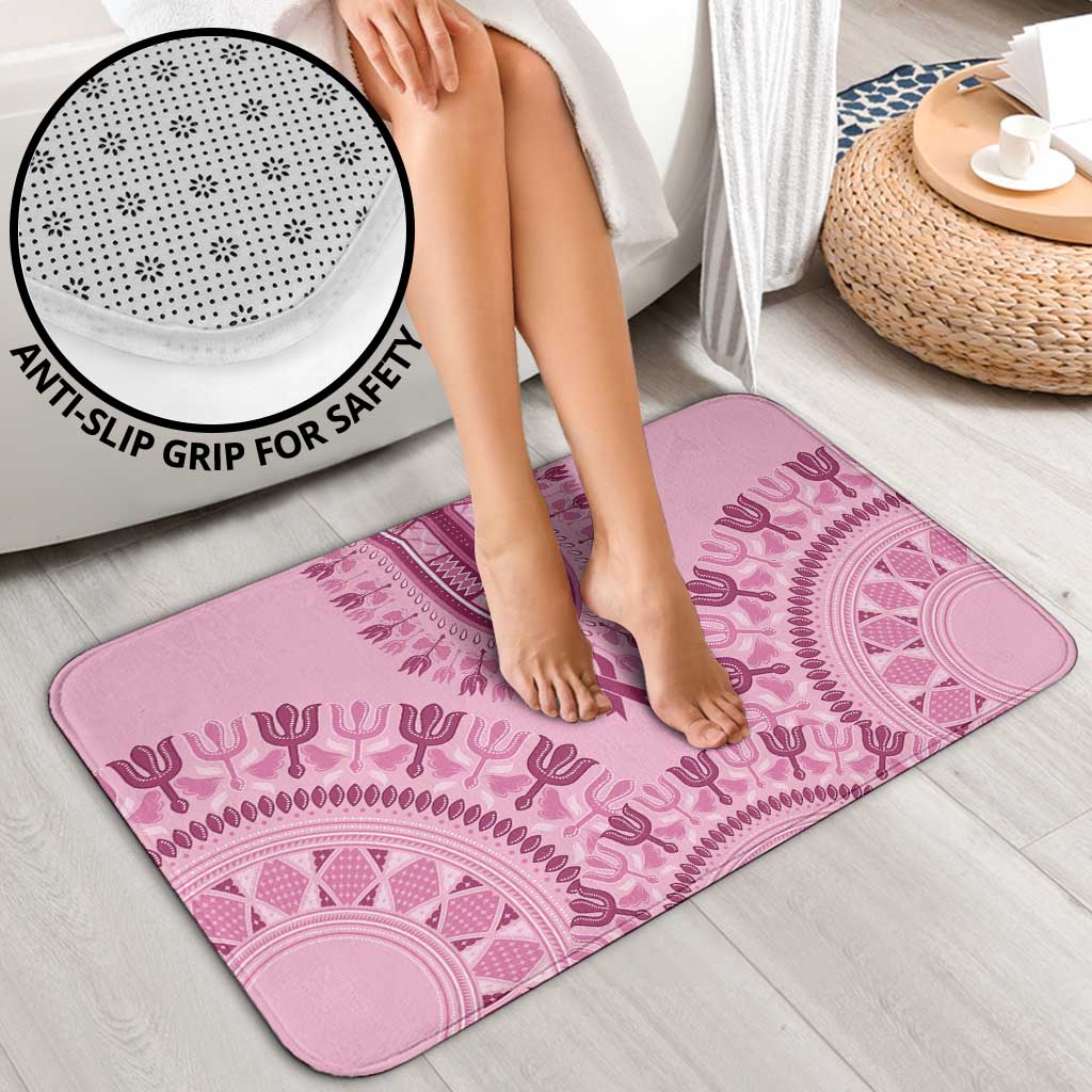 Dashiki Glamorous Pink Bathroom Set Breast Cancer Awareness - Wonder Print Shop