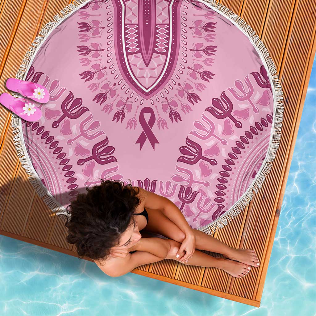 Dashiki Glamorous Pink Beach Blanket Breast Cancer Awareness - Wonder Print Shop