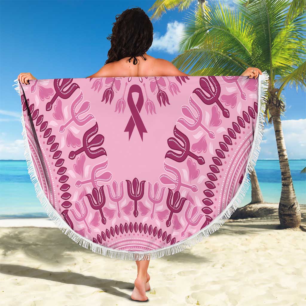 Dashiki Glamorous Pink Beach Blanket Breast Cancer Awareness - Wonder Print Shop