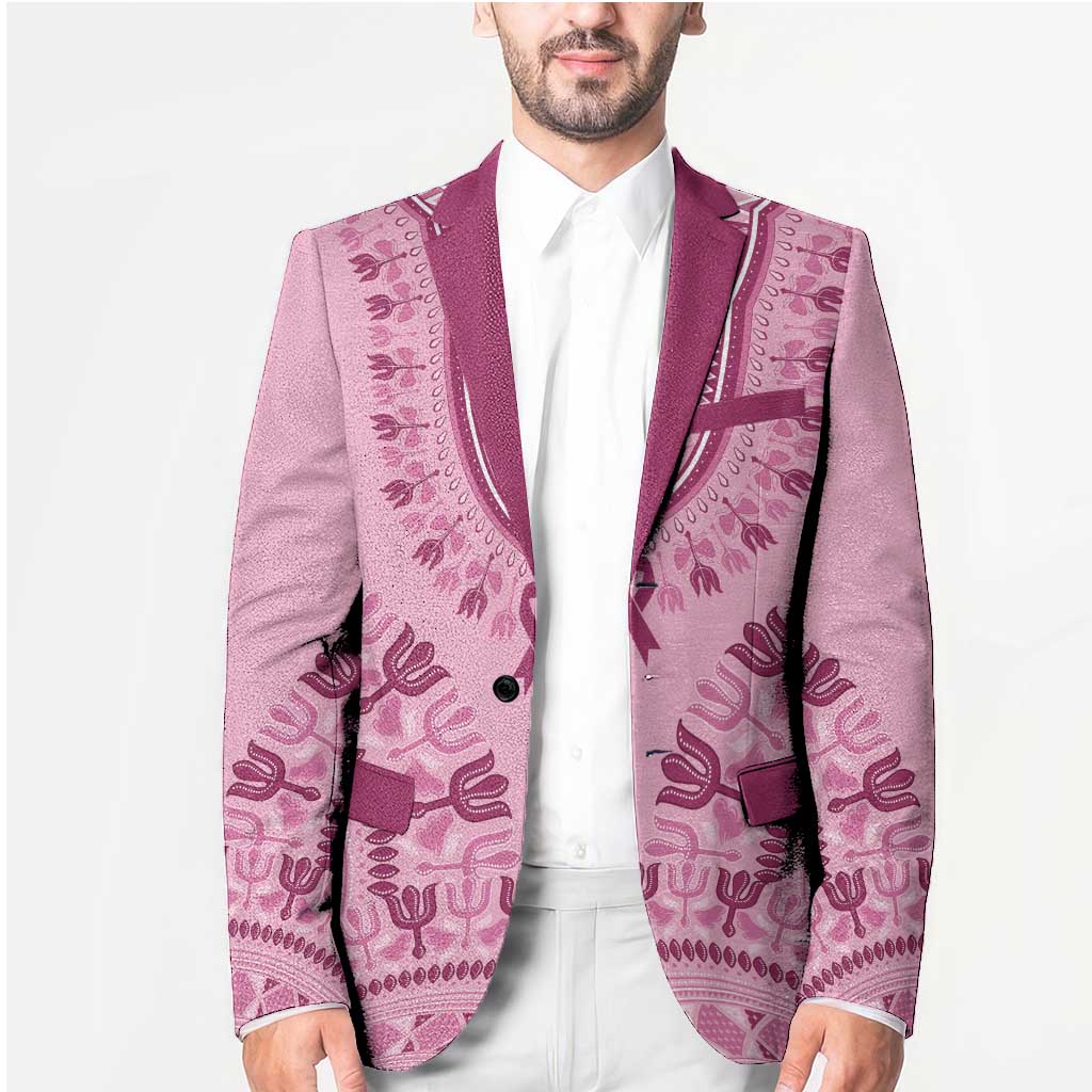 Dashiki Glamorous Pink Blazer Breast Cancer Awareness - Wonder Print Shop