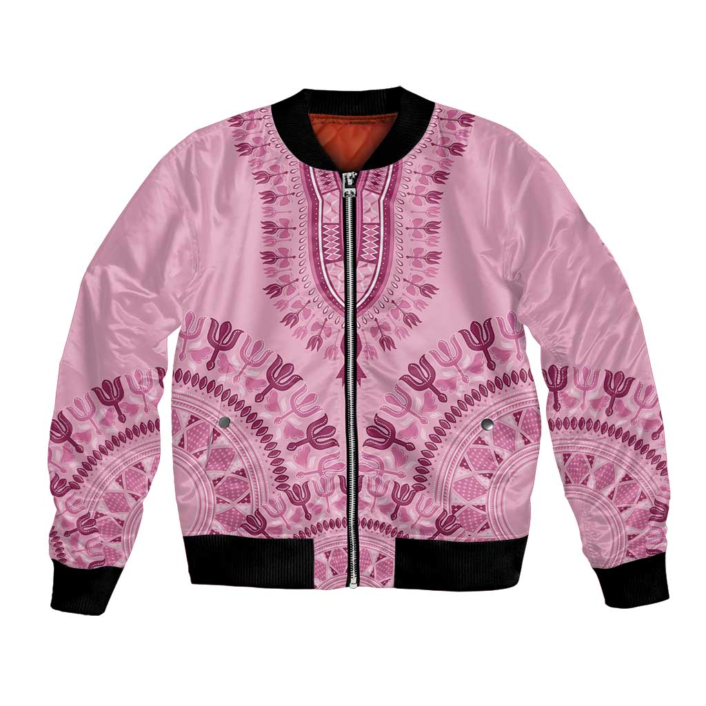 Dashiki Glamorous Pink Bomber Jacket Breast Cancer Awareness - Wonder Print Shop