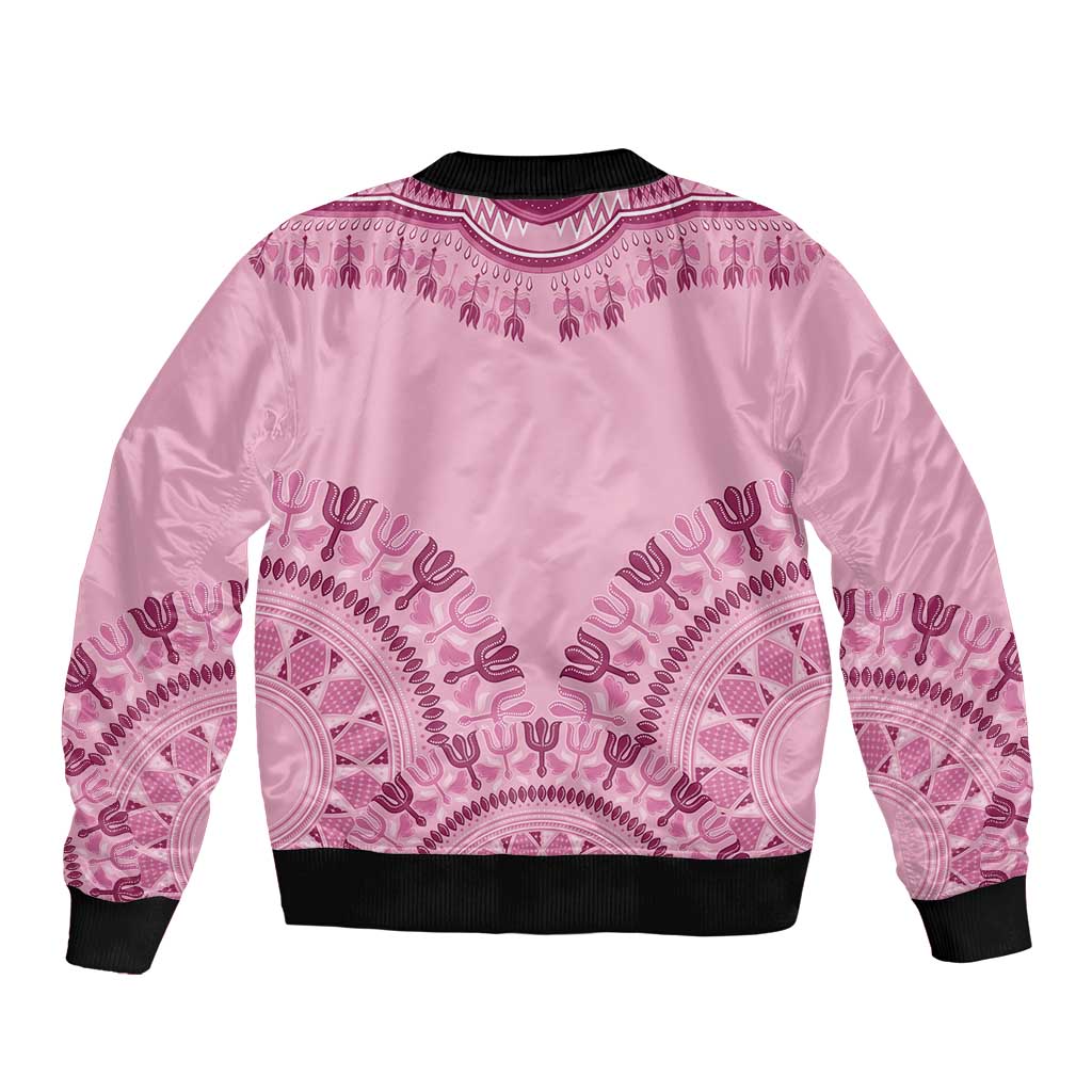 Dashiki Glamorous Pink Bomber Jacket Breast Cancer Awareness - Wonder Print Shop