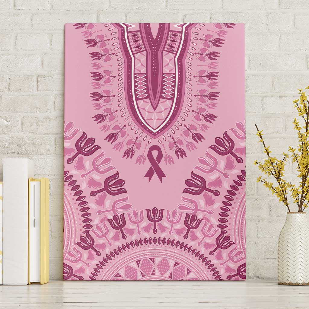 Dashiki Glamorous Pink Canvas Wall Art Breast Cancer Awareness - Wonder Print Shop