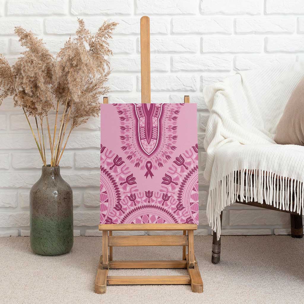 Dashiki Glamorous Pink Canvas Wall Art Breast Cancer Awareness - Wonder Print Shop