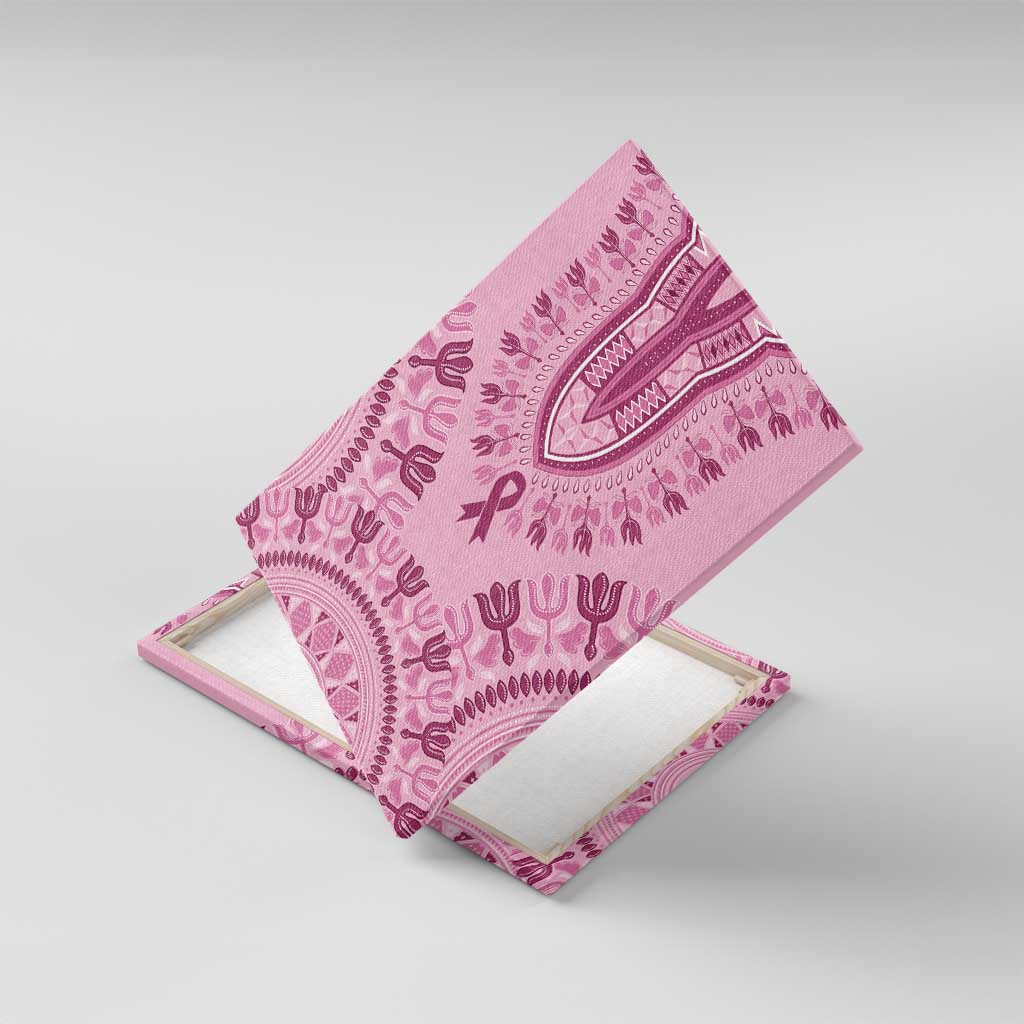 Dashiki Glamorous Pink Canvas Wall Art Breast Cancer Awareness - Wonder Print Shop