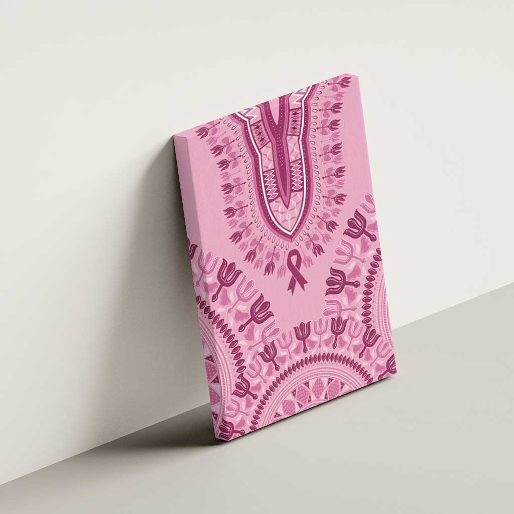Dashiki Glamorous Pink Canvas Wall Art Breast Cancer Awareness - Wonder Print Shop