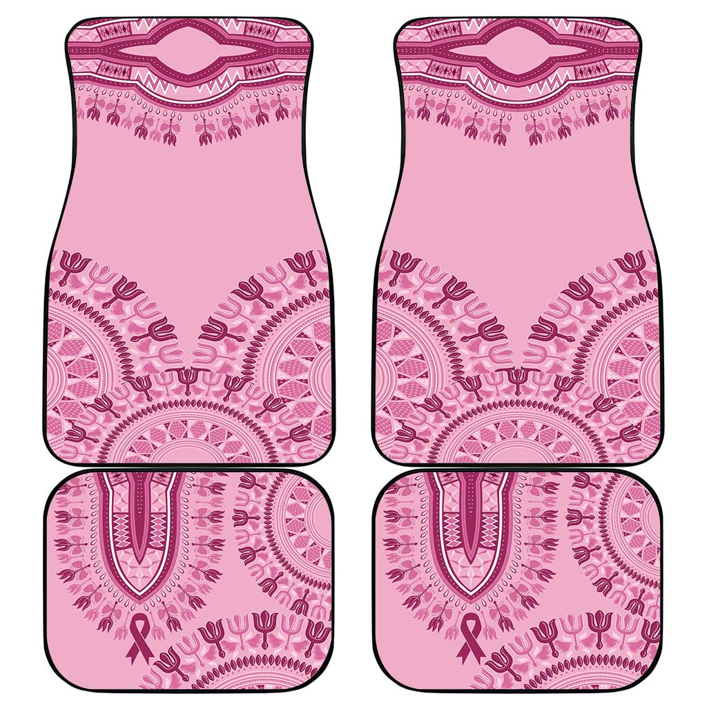 Dashiki Glamorous Pink Car Mats Breast Cancer Awareness - Wonder Print Shop