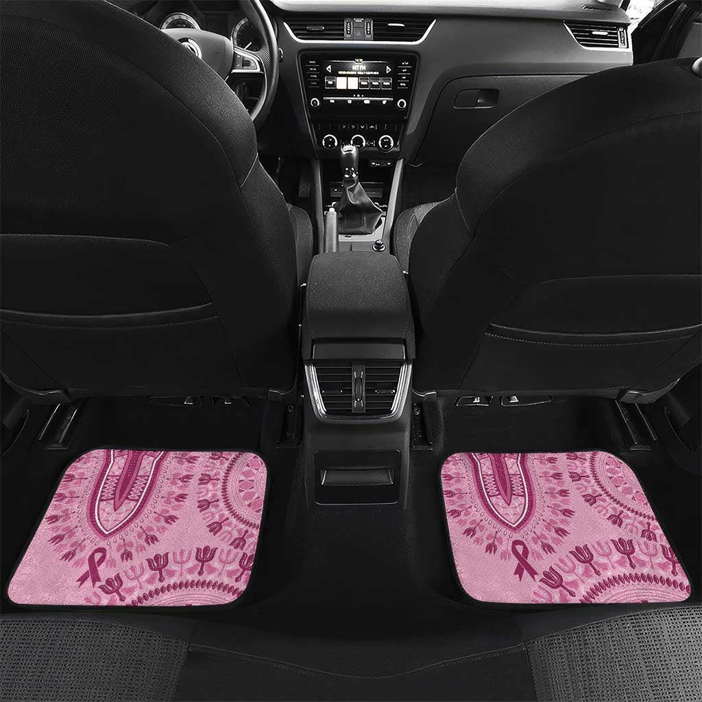 Dashiki Glamorous Pink Car Mats Breast Cancer Awareness - Wonder Print Shop