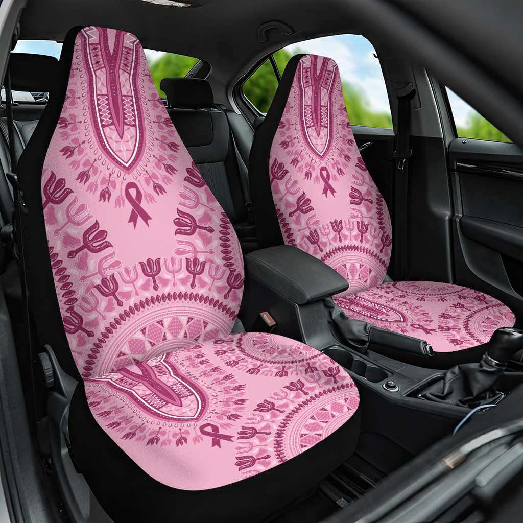 Dashiki Glamorous Pink Car Seat Cover Breast Cancer Awareness - Wonder Print Shop