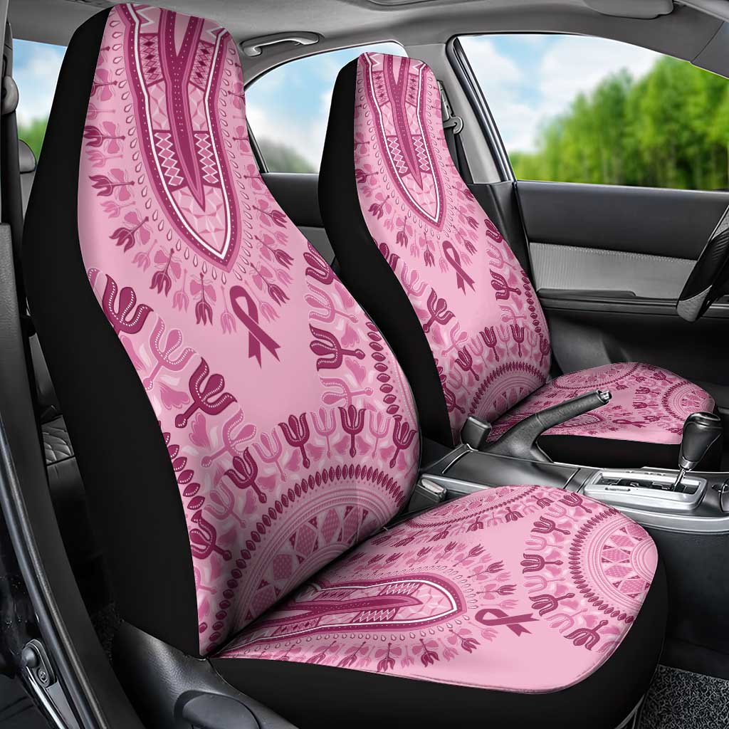 Dashiki Glamorous Pink Car Seat Cover Breast Cancer Awareness - Wonder Print Shop