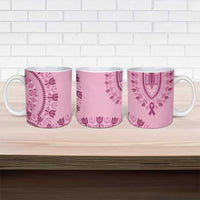 Dashiki Glamorous Pink Ceramic Mug Breast Cancer Awareness - Wonder Print Shop