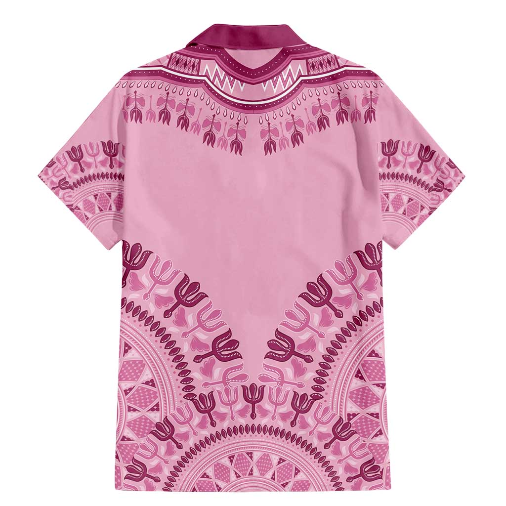 Dashiki Glamorous Pink Family Matching Mermaid Dress and Hawaiian Shirt Breast Cancer Awareness - Wonder Print Shop