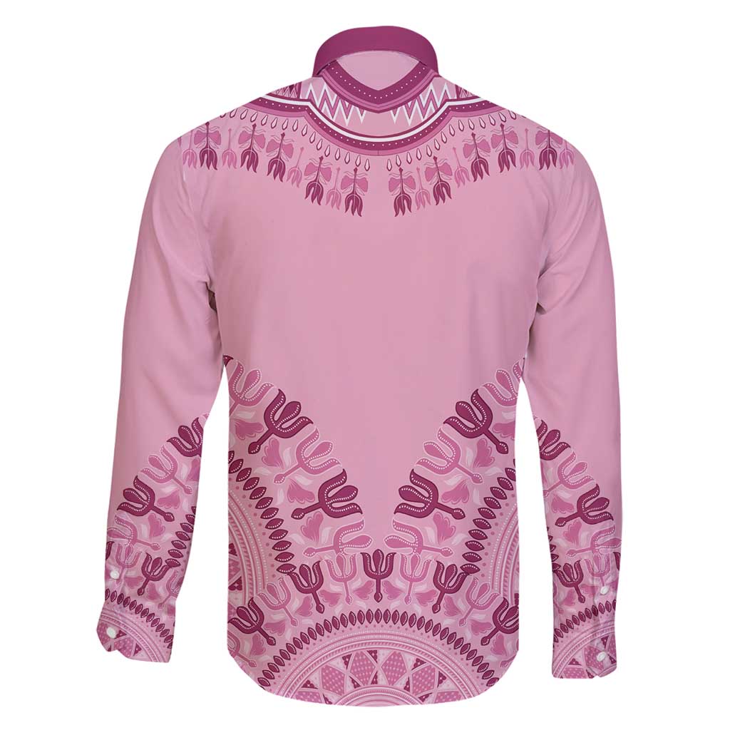 Dashiki Glamorous Pink Family Matching Mermaid Dress and Hawaiian Shirt Breast Cancer Awareness - Wonder Print Shop