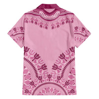 Dashiki Glamorous Pink Family Matching Short Sleeve Bodycon Dress and Hawaiian Shirt Breast Cancer Awareness - Wonder Print Shop