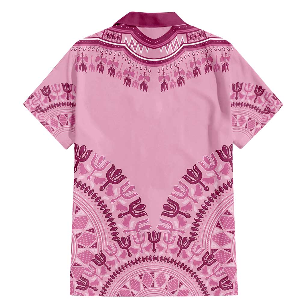 Dashiki Glamorous Pink Family Matching Summer Maxi Dress and Hawaiian Shirt Breast Cancer Awareness - Wonder Print Shop