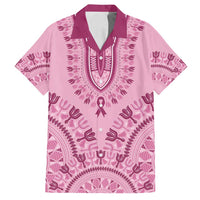 Dashiki Glamorous Pink Family Matching Tank Maxi Dress and Hawaiian Shirt Breast Cancer Awareness - Wonder Print Shop