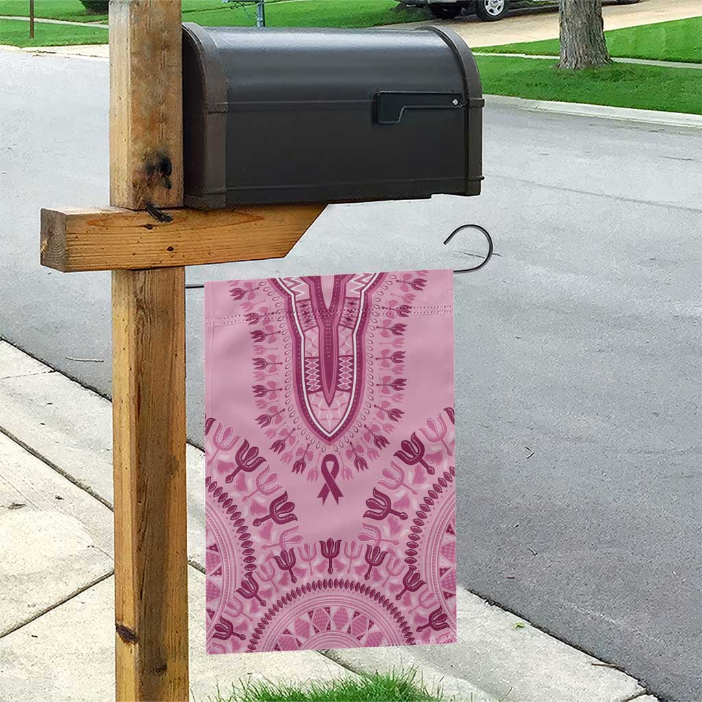 Dashiki Glamorous Pink Garden Flag Breast Cancer Awareness - Wonder Print Shop