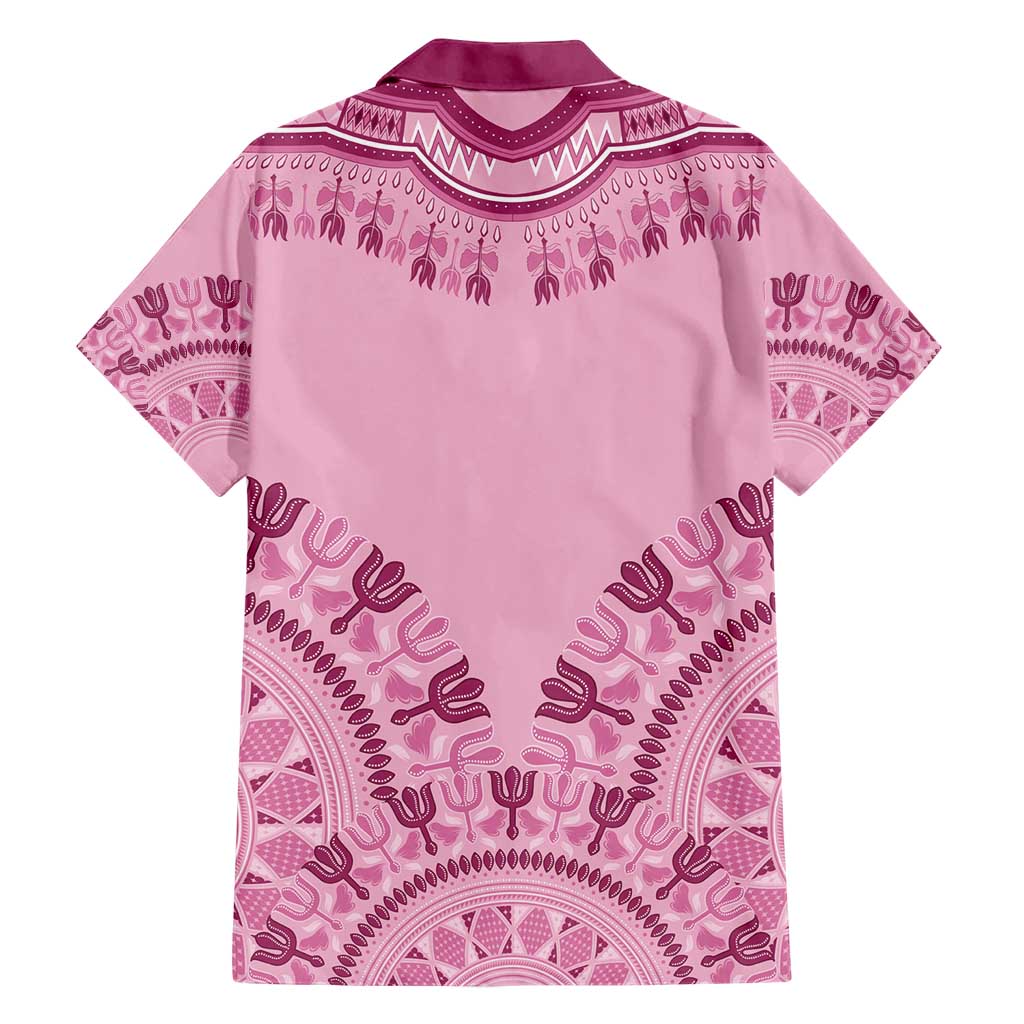 Dashiki Glamorous Pink Hawaiian Shirt Breast Cancer Awareness - Wonder Print Shop
