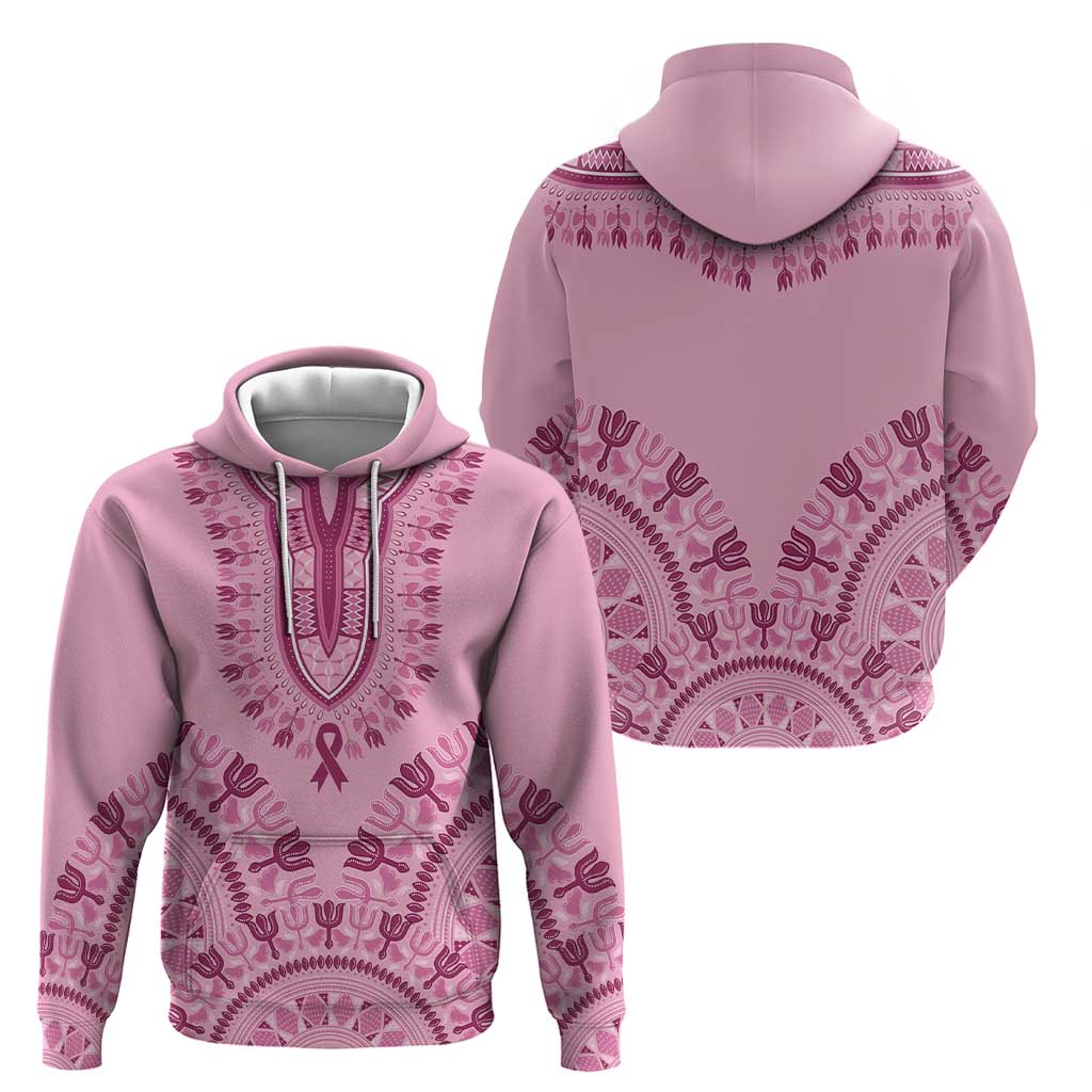Dashiki Glamorous Pink Hoodie Breast Cancer Awareness - Wonder Print Shop