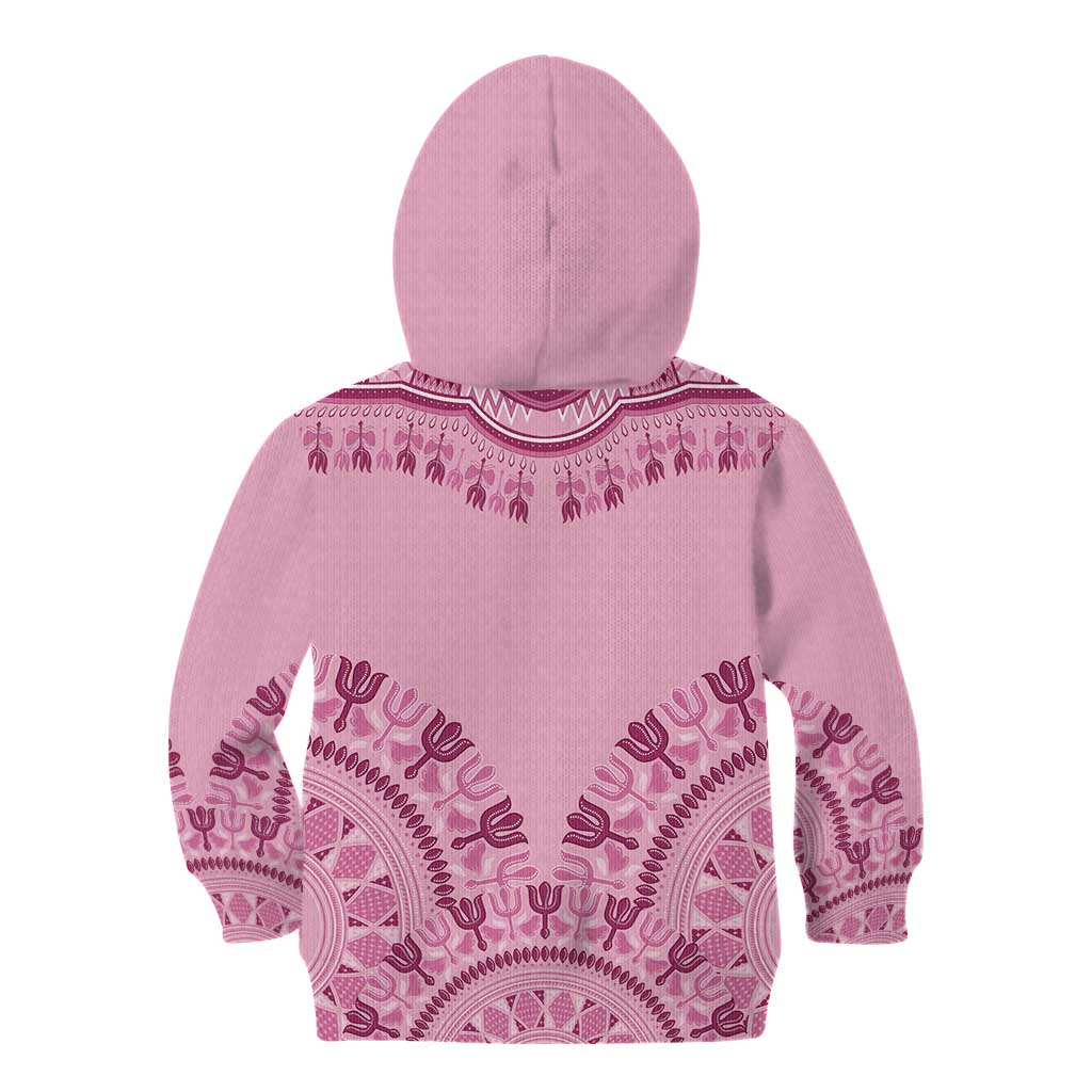 Dashiki Glamorous Pink Kid Hoodie Breast Cancer Awareness - Wonder Print Shop