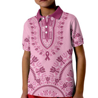 Dashiki Glamorous Pink Kid Polo Shirt Breast Cancer Awareness - Wonder Print Shop