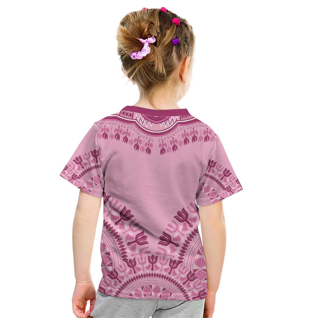 Dashiki Glamorous Pink Kid T Shirt Breast Cancer Awareness - Wonder Print Shop