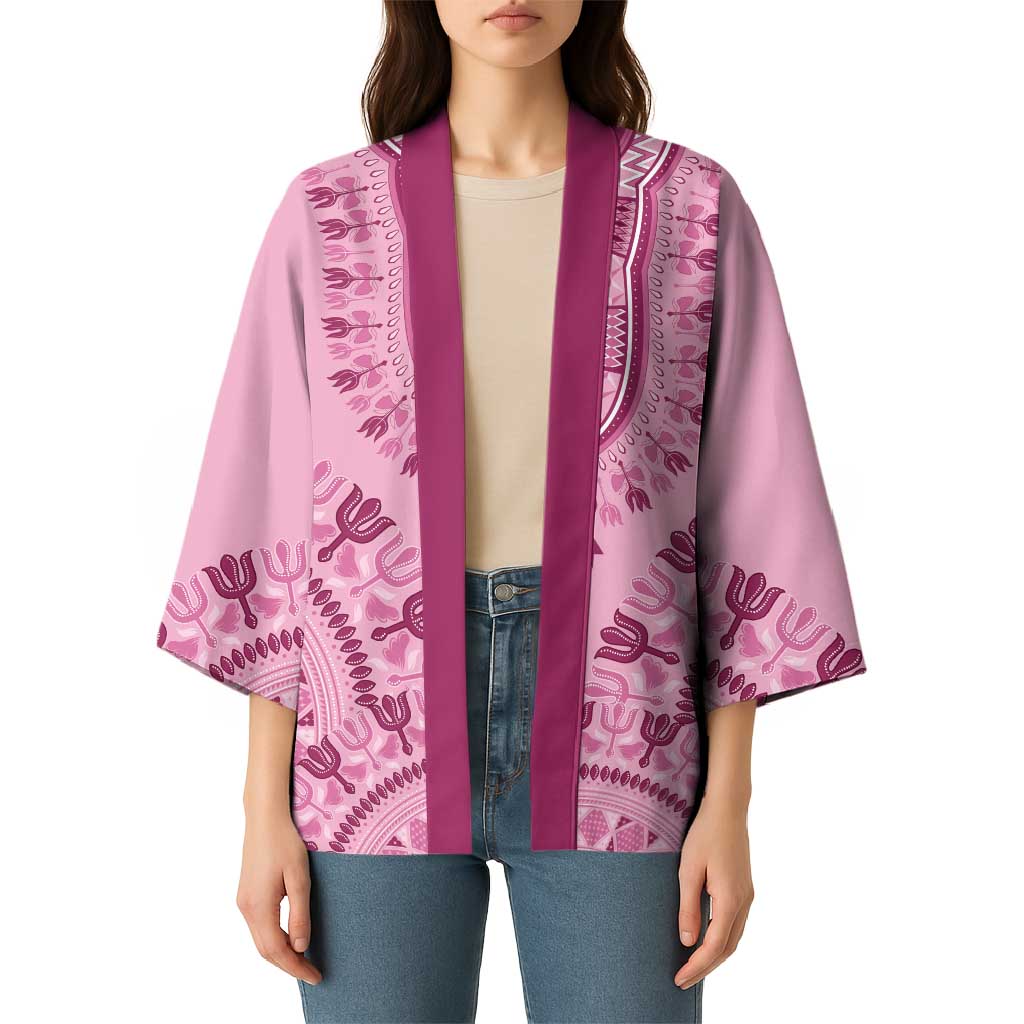 Dashiki Glamorous Pink Kimono Breast Cancer Awareness - Wonder Print Shop