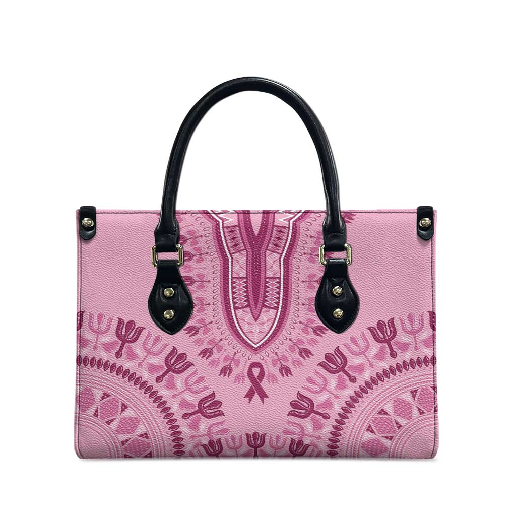 Dashiki Glamorous Pink Leather Bag Breast Cancer Awareness - Wonder Print Shop