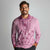 Dashiki Glamorous Pink Long Sleeve Polo Shirt Breast Cancer Awareness - Wonder Print Shop