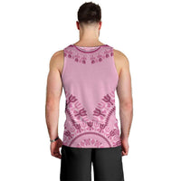 Dashiki Glamorous Pink Men Tank Top Breast Cancer Awareness - Wonder Print Shop