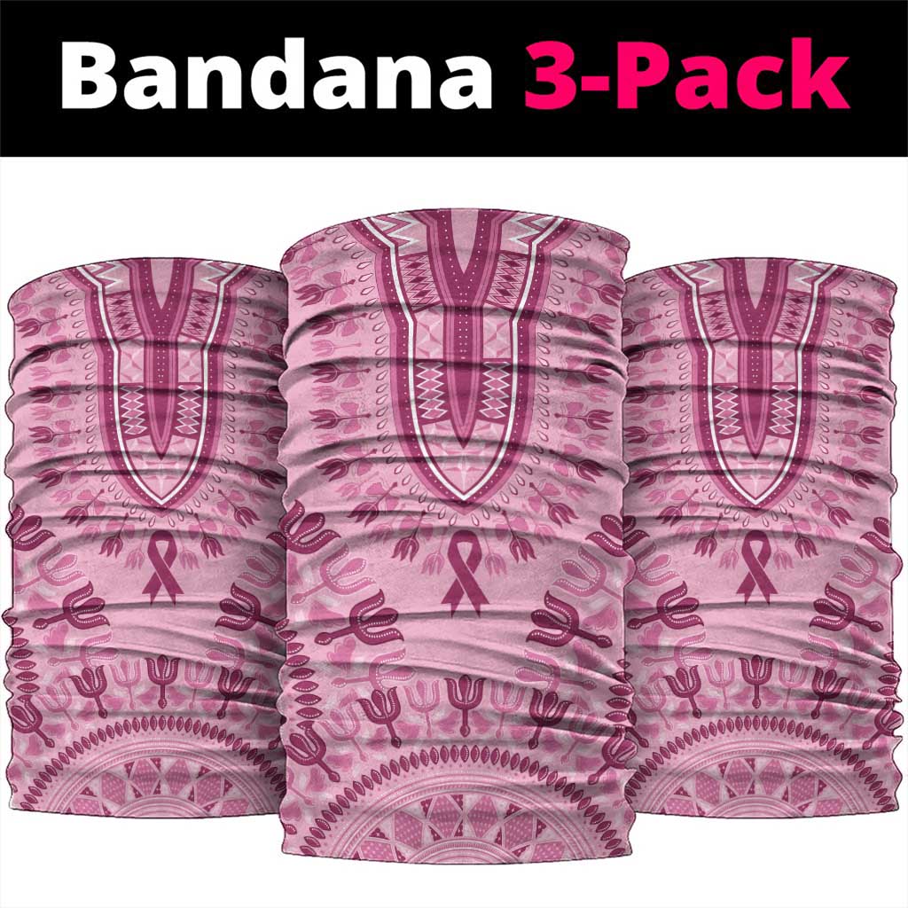Dashiki Glamorous Pink Neck Gaiter Breast Cancer Awareness - Wonder Print Shop