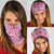 Dashiki Glamorous Pink Neck Gaiter Breast Cancer Awareness - Wonder Print Shop