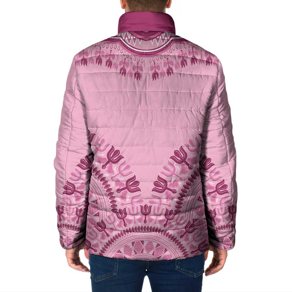 Dashiki Glamorous Pink Padded Jacket Breast Cancer Awareness - Wonder Print Shop