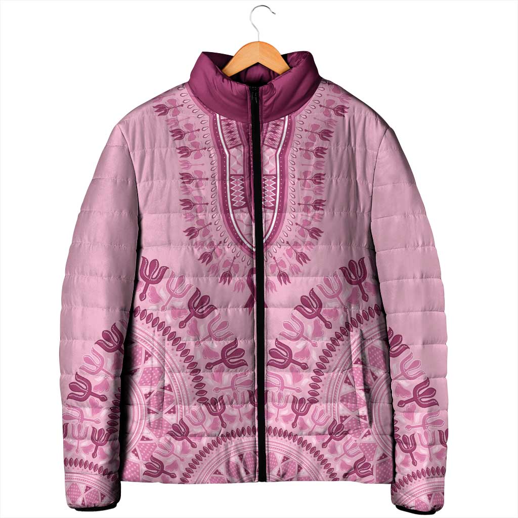 Dashiki Glamorous Pink Padded Jacket Breast Cancer Awareness - Wonder Print Shop