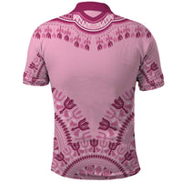 Dashiki Glamorous Pink Polo Shirt Breast Cancer Awareness - Wonder Print Shop
