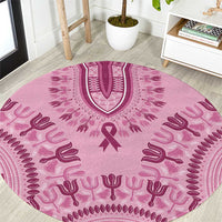 Dashiki Glamorous Pink Round Carpet Breast Cancer Awareness - Wonder Print Shop