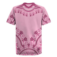 Dashiki Glamorous Pink Rugby Jersey Breast Cancer Awareness - Wonder Print Shop