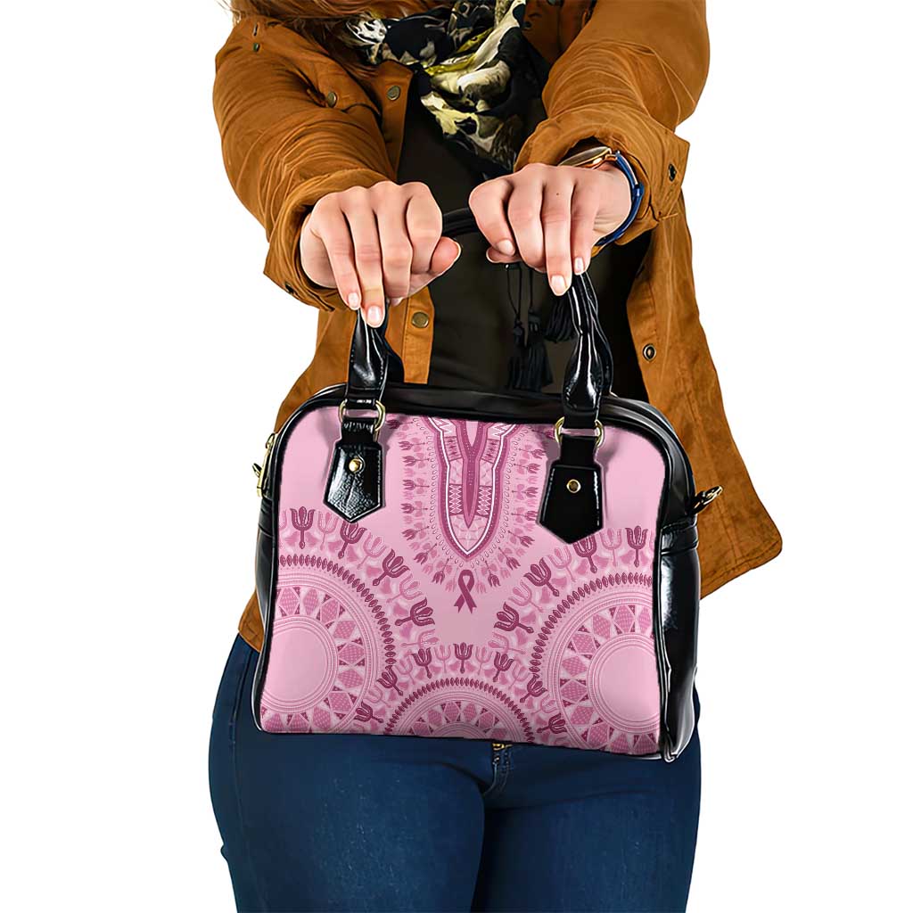 Dashiki Glamorous Pink Shoulder Handbag Breast Cancer Awareness - Wonder Print Shop
