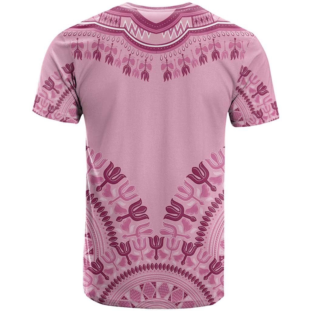Dashiki Glamorous Pink T Shirt Breast Cancer Awareness - Wonder Print Shop