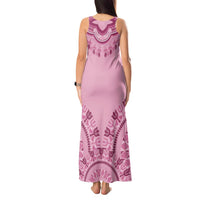 Dashiki Glamorous Pink Tank Maxi Dress Breast Cancer Awareness - Wonder Print Shop