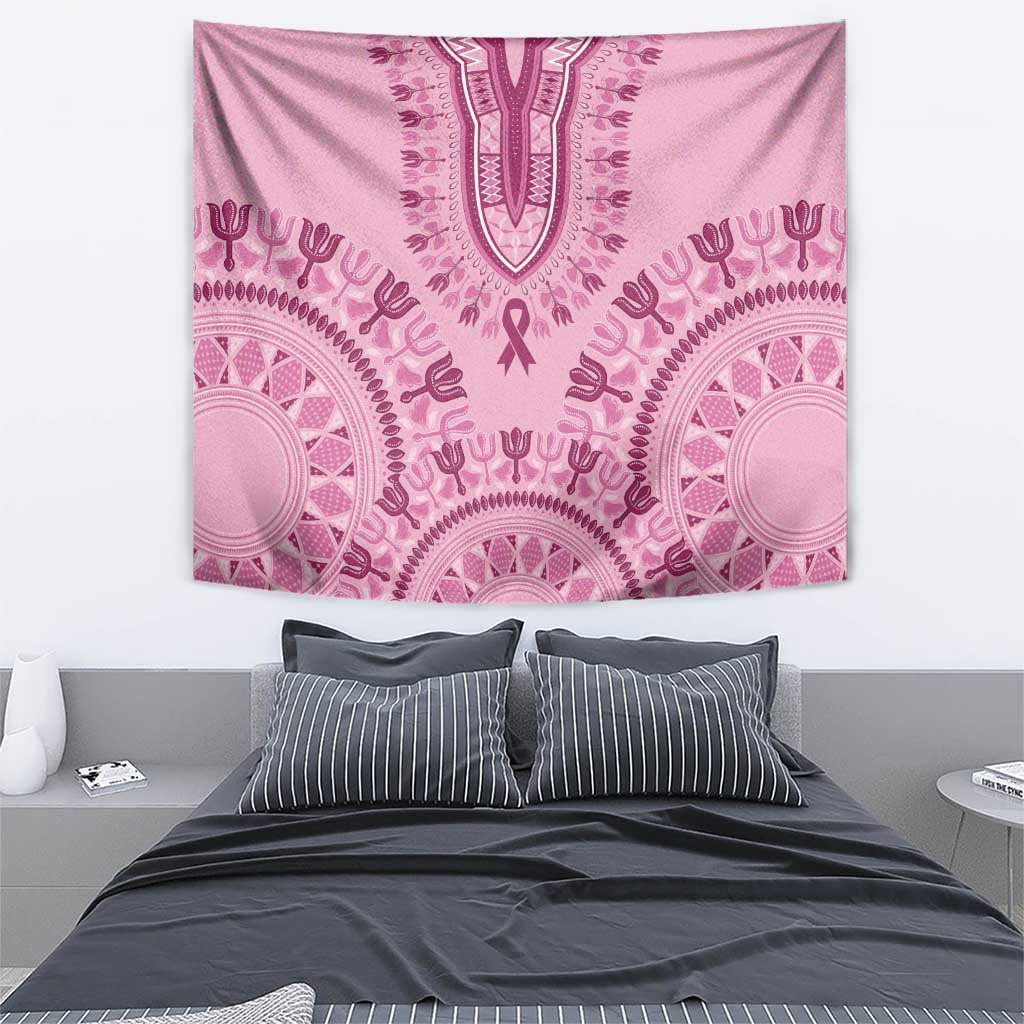 Dashiki Glamorous Pink Tapestry Breast Cancer Awareness - Wonder Print Shop