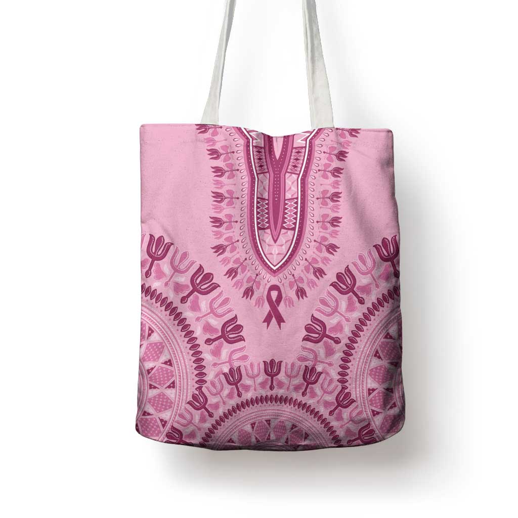 Dashiki Glamorous Pink Tote Bag Breast Cancer Awareness - Wonder Print Shop