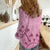 Dashiki Glamorous Pink Women Casual Shirt Breast Cancer Awareness - Wonder Print Shop